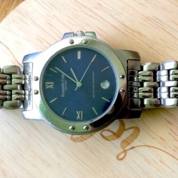Firm Kenneth Cole New York Silve Brace Watch - Picture 1 of 8